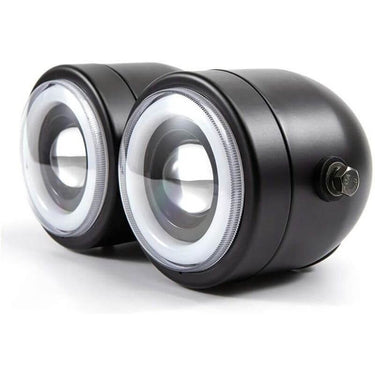 Phare Moto Double Optique / moto-scrambler